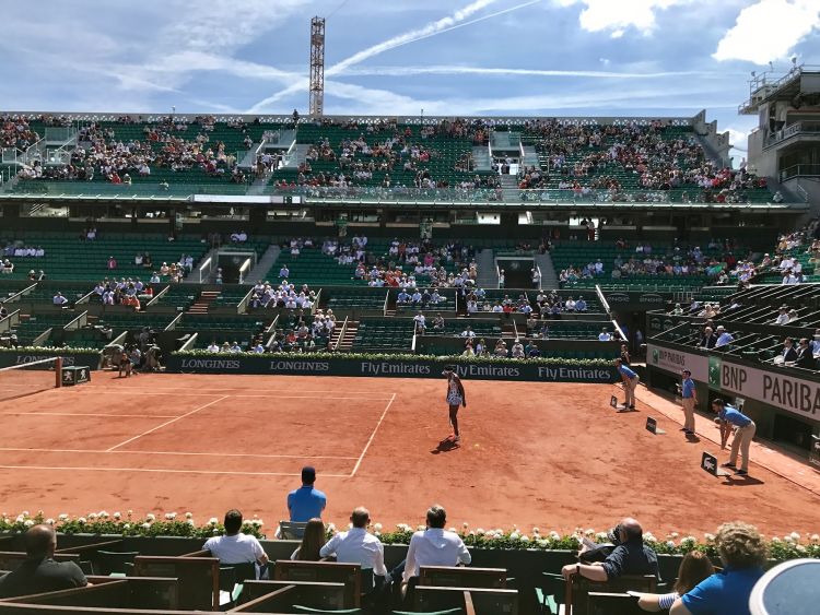 Épp Venus Williams játszik